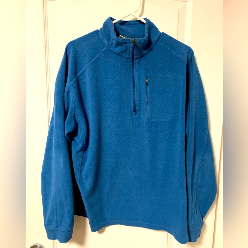 L.L. Bean Blue Fleece pullover